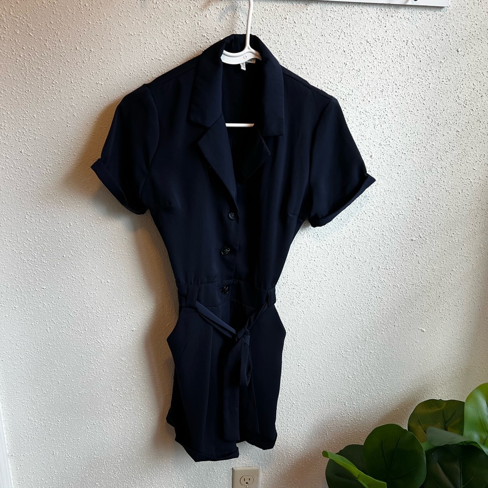 Navy/ Dark Blue Charlotte Russe Romper